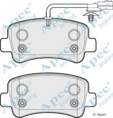 APEC BRAKING pad1781 -  Комплект тормозных колодок, дисковый тормоз